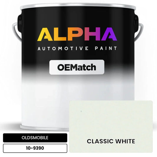 OLDSMOBILE CLASSIC WHITE 10-9390 OEMatch Basecoat