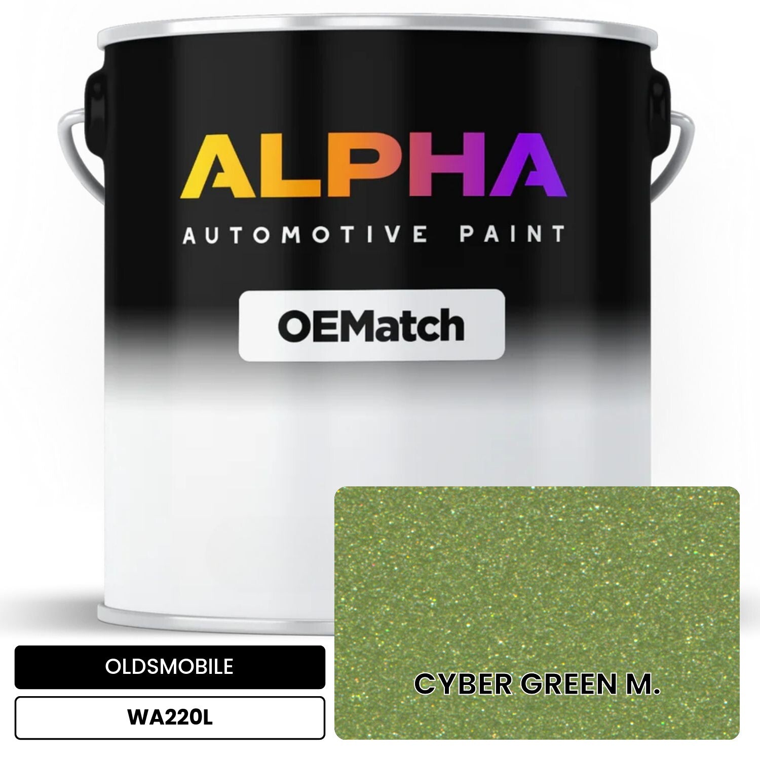 OLDSMOBILE CYBER GREEN  M. WA220L OEMatch Basecoat