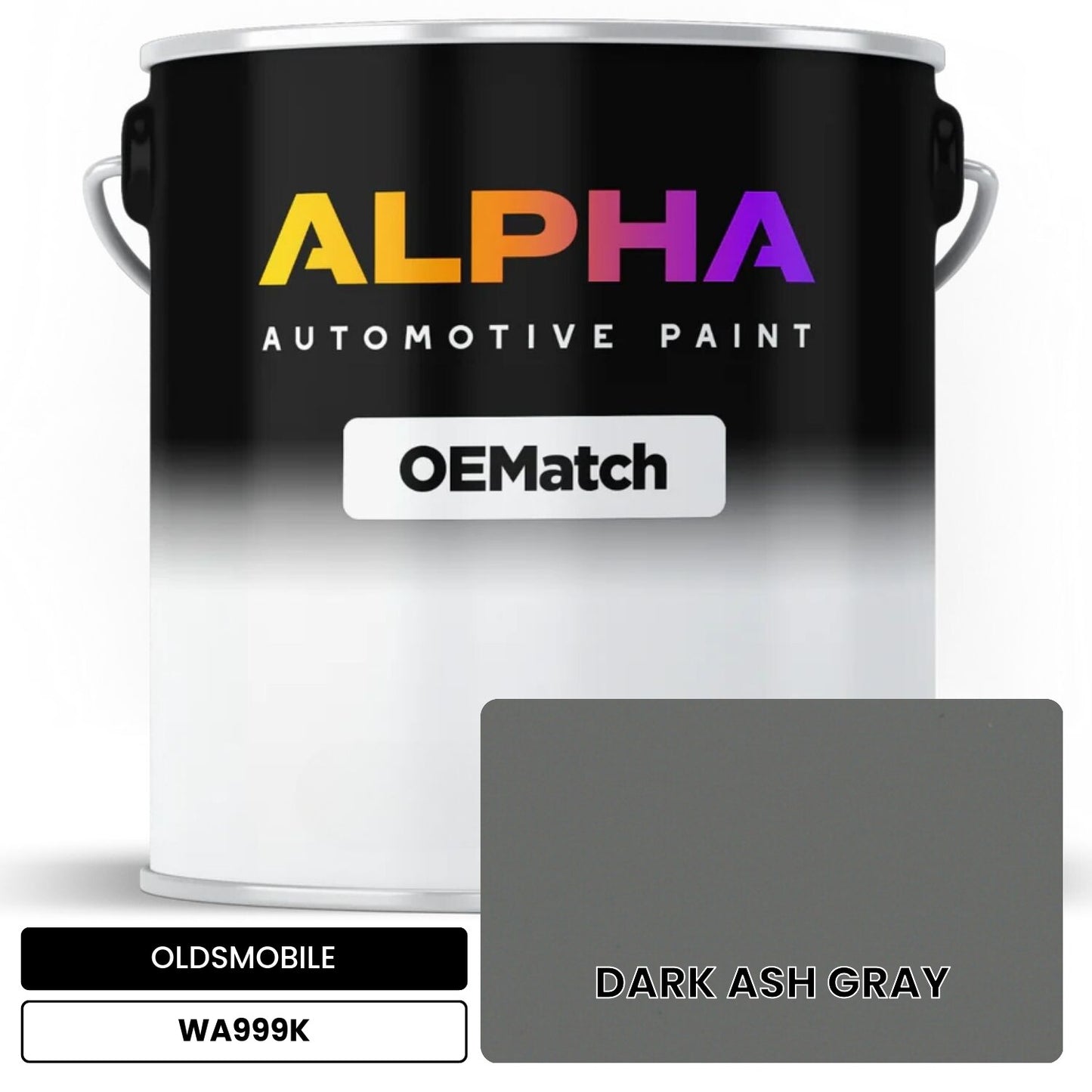 OLDSMOBILE DARK ASH GRAY WA999K OEMatch Basecoat