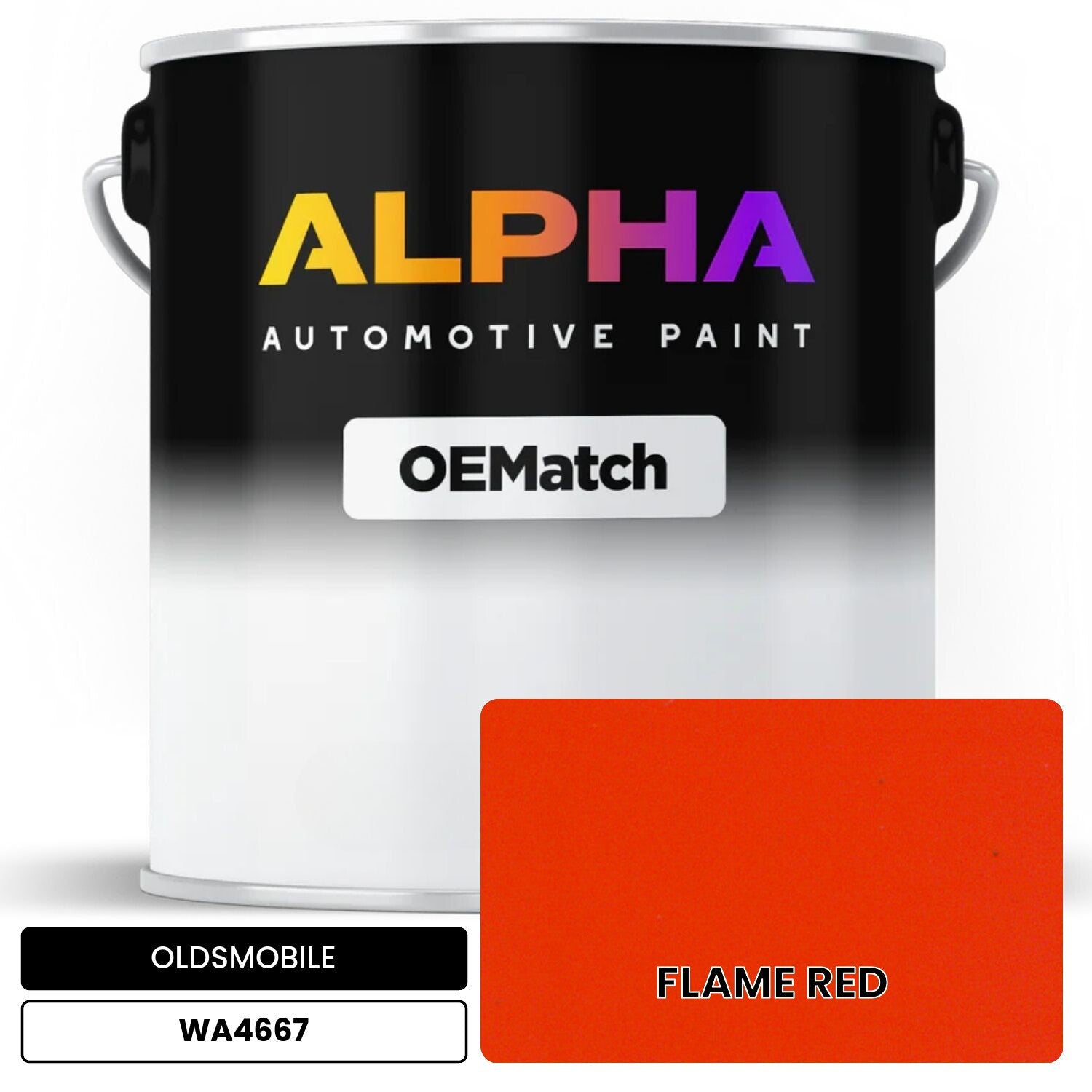 OLDSMOBILE FLAME RED WA4667 OEMatch Basecoat