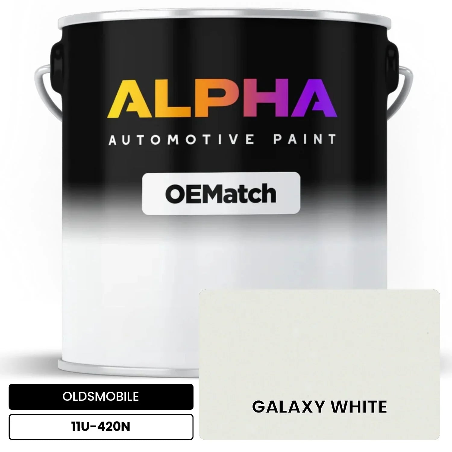 OLDSMOBILE GALAXY WHITE 11U-420N OEMatch Basecoat