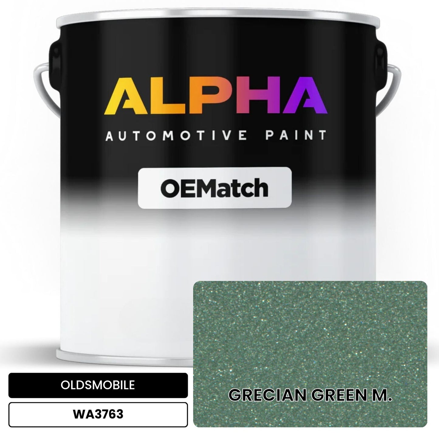 OLDSMOBILE GRECIAN GREEN M. WA3763 OEMatch Basecoat