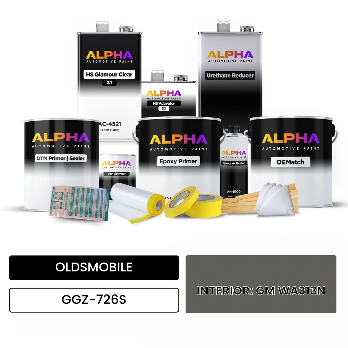 OLDSMOBILE INTERIOR: GM WA313N GGZ-726S OEMatch Vehicle Paint Kit