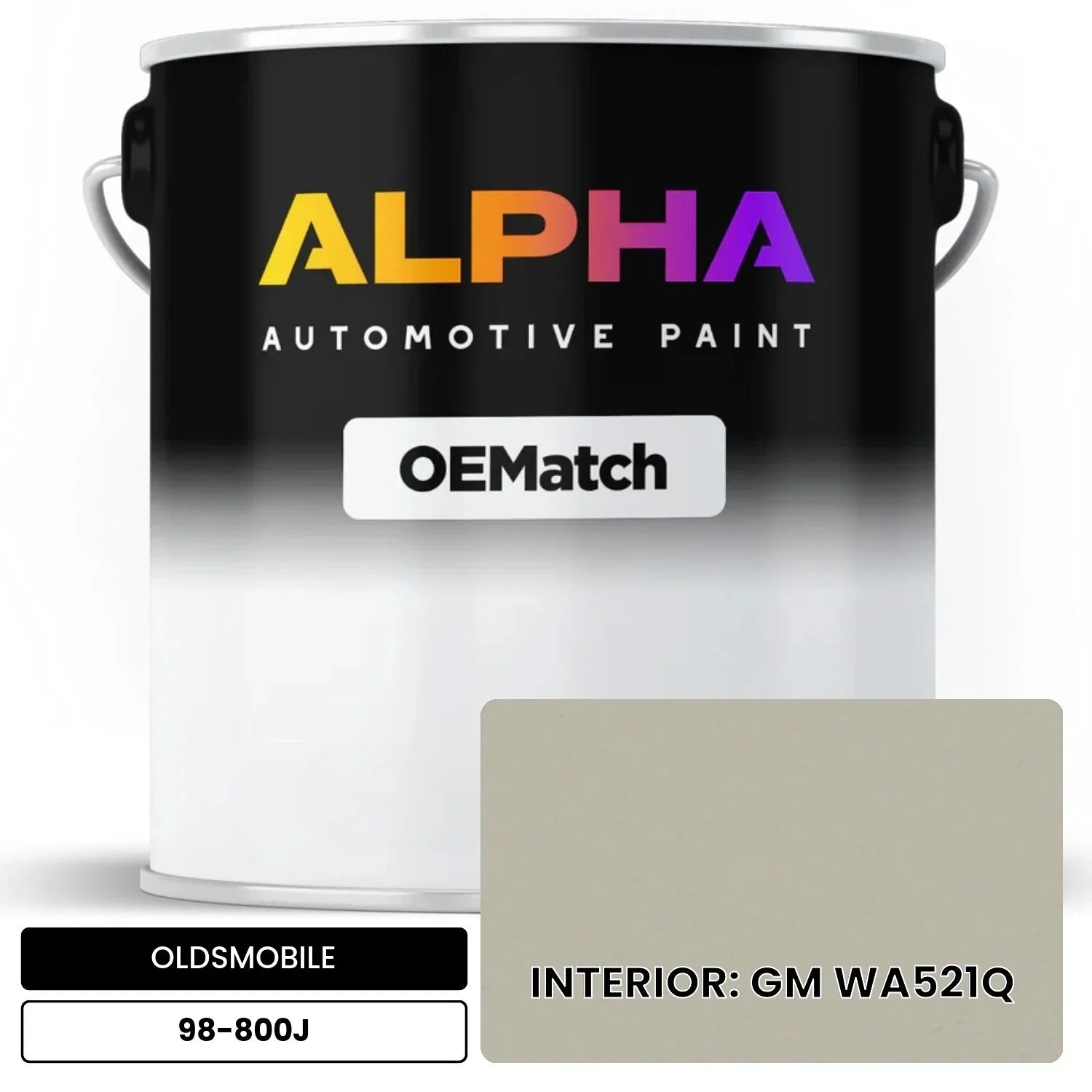 OLDSMOBILE INTERIOR: GM WA521Q 98-800J OEMatch Basecoat