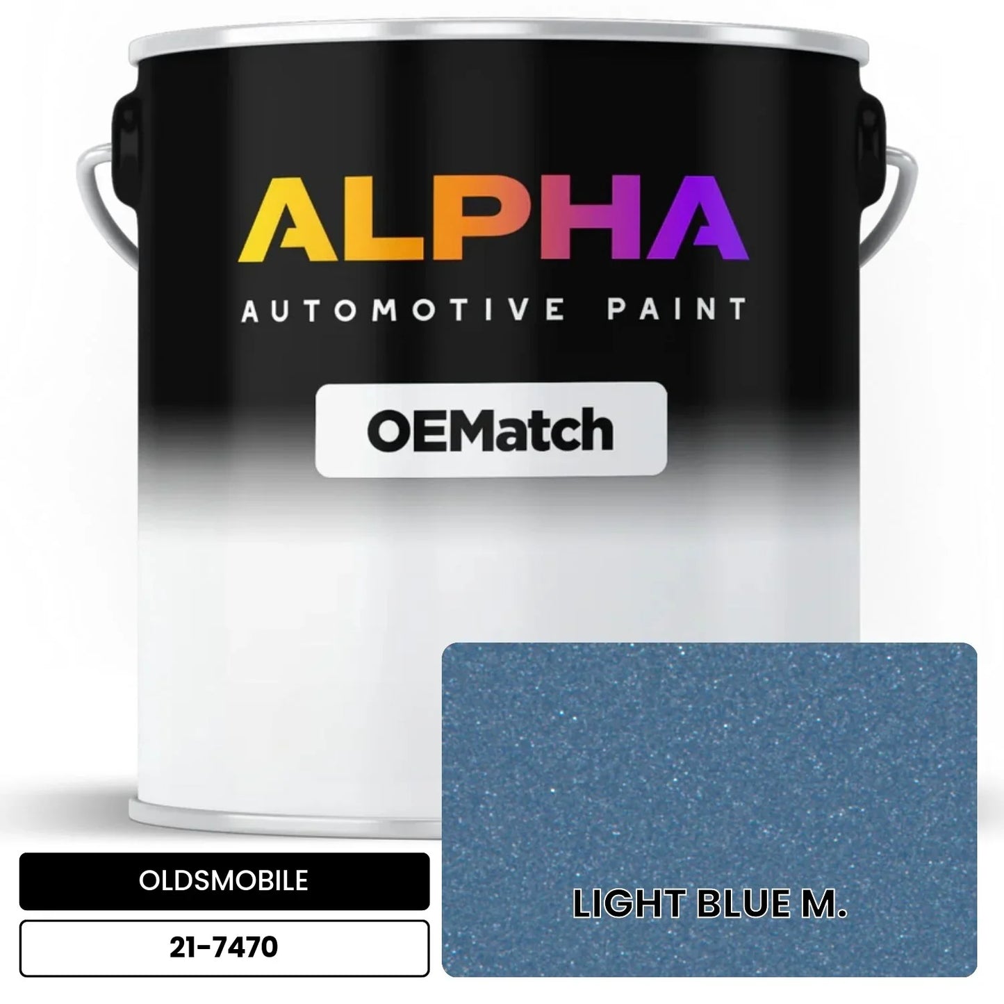 OLDSMOBILE LIGHT BLUE M. 21-7470 OEMatch Basecoat