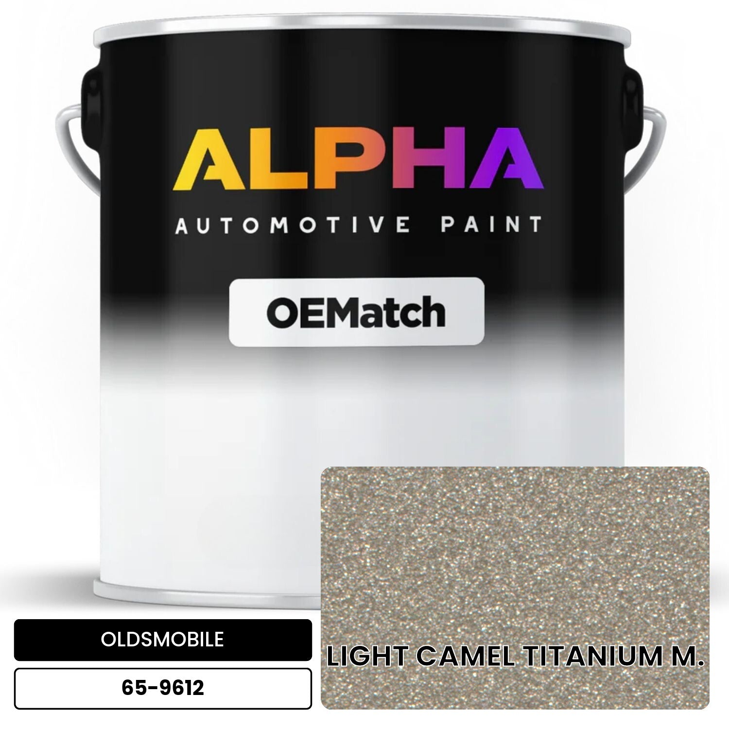 OLDSMOBILE LIGHT CAMEL TITANIUM M. 65-9612 OEMatch Basecoat