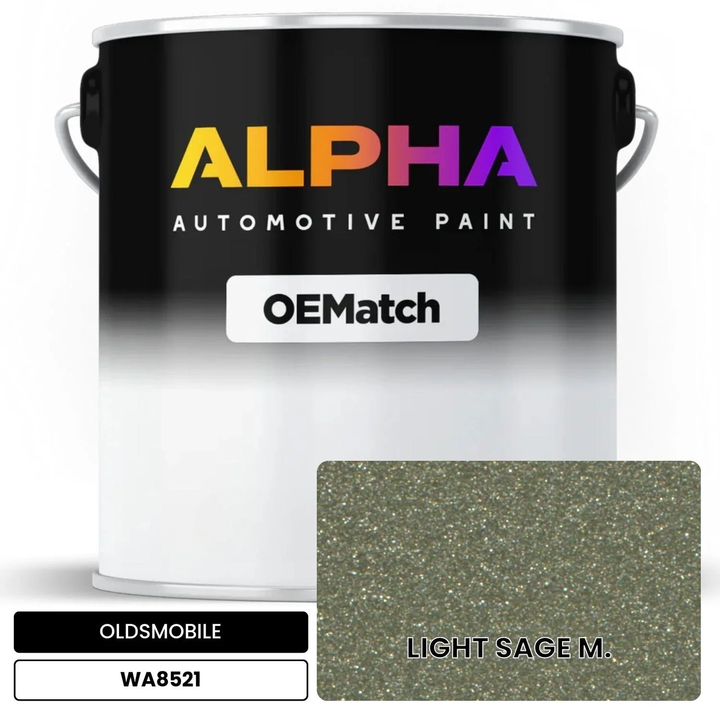 OLDSMOBILE LIGHT SAGE M. WA8521 OEMatch Basecoat