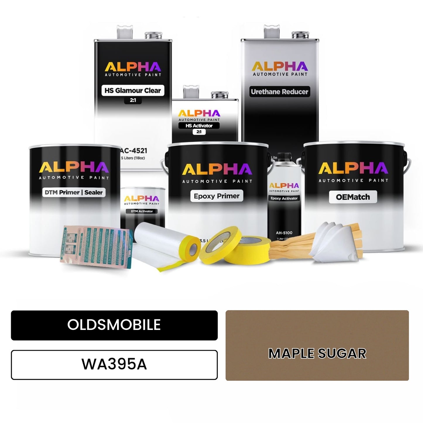 OLDSMOBILE MAPLE SUGAR WA395A OEMatch Vehicle Paint Kit