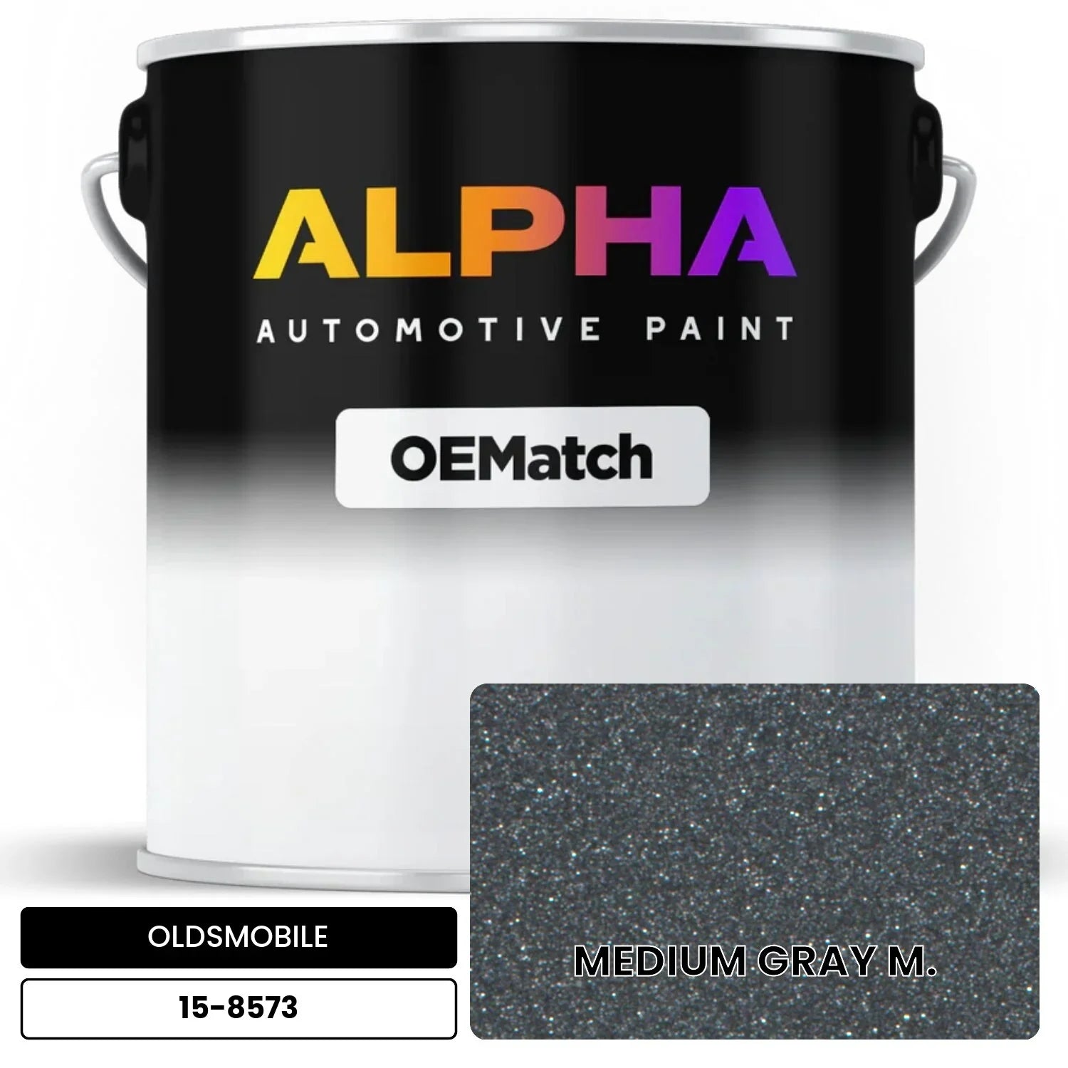OLDSMOBILE MEDIUM GRAY M. 15-8573 OEMatch Basecoat