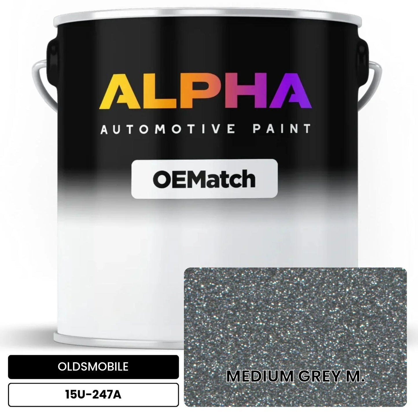 OLDSMOBILE MEDIUM GREY M. 15U-247A OEMatch Basecoat