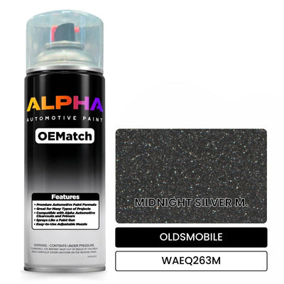 OLDSMOBILE MIDNIGHT SILVER M. WAEQ263M | OEMatch Automotive Spraycan