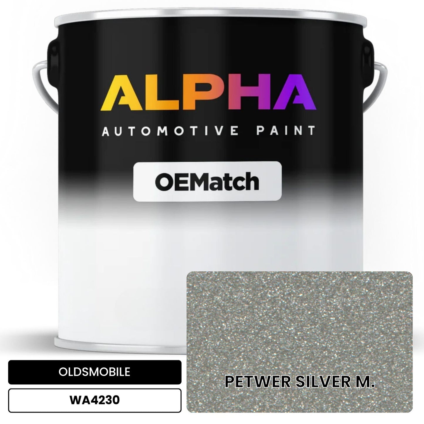 OLDSMOBILE PETWER SILVER M. WA4230 OEMatch Basecoat