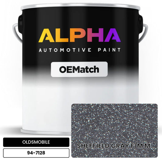 OLDSMOBILE SHEFFIELD GRAY F/M M. 94-7128 OEMatch Basecoat