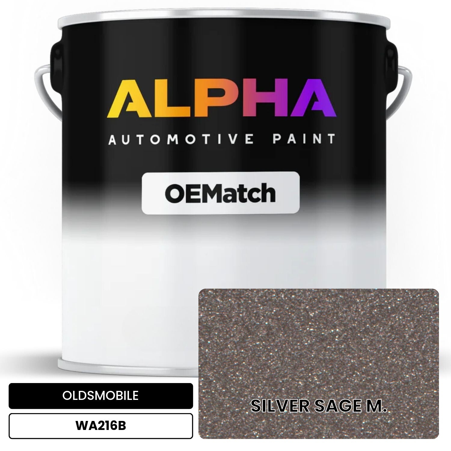 OLDSMOBILE SILVER SAGE M. WA216B OEMatch Basecoat