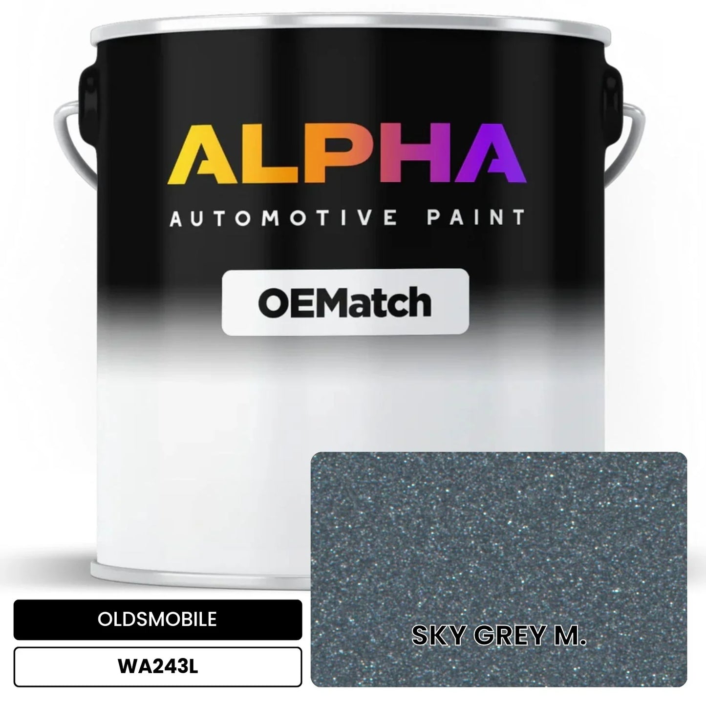 OLDSMOBILE SKY GREY M. WA243L OEMatch Basecoat