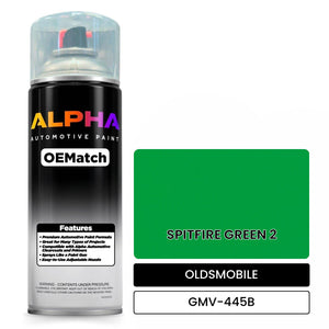 OLDSMOBILE SPITFIRE GREEN 2 GMV-445B | OEMatch Automotive Spraycan