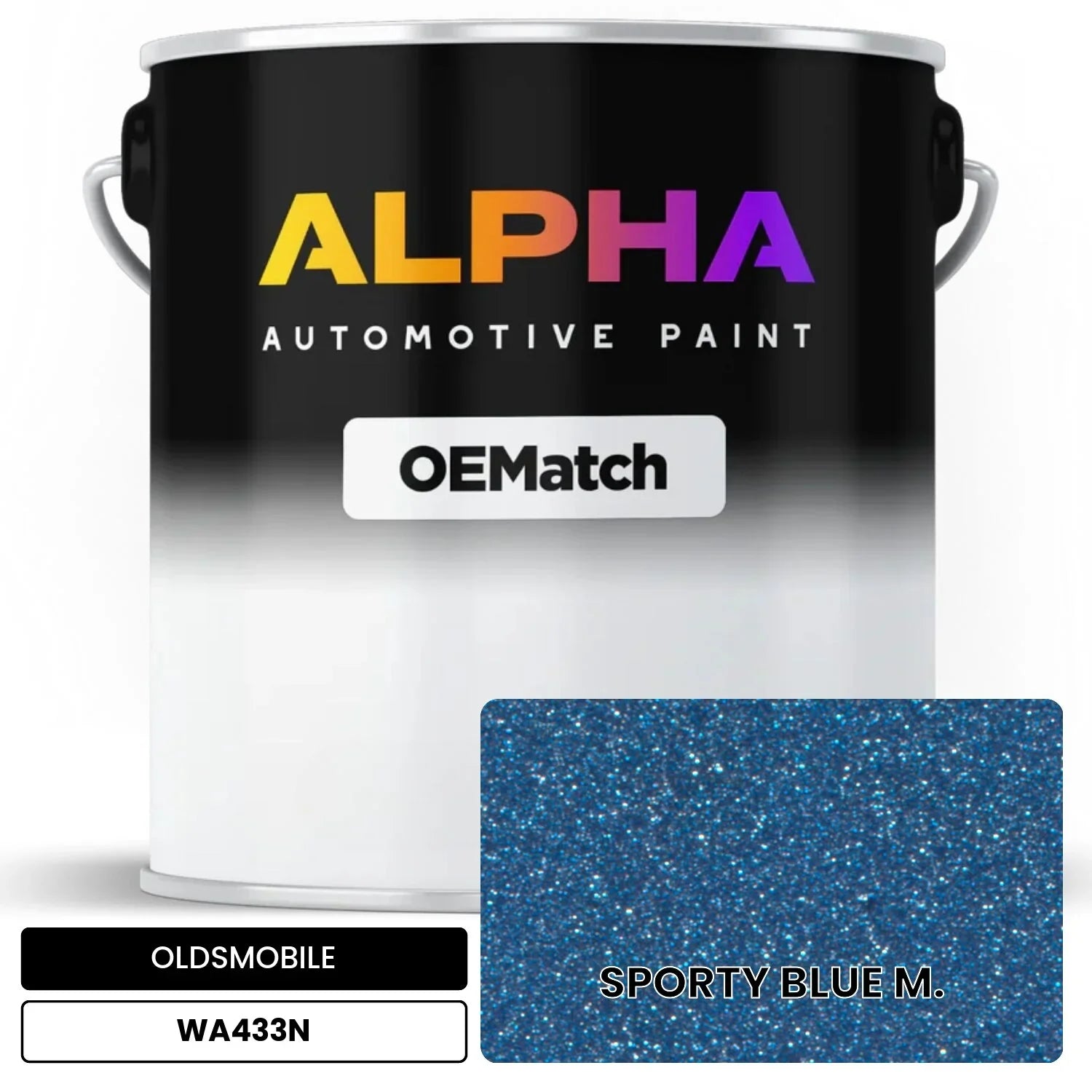 OLDSMOBILE SPORTY BLUE M. WA433N OEMatch Basecoat