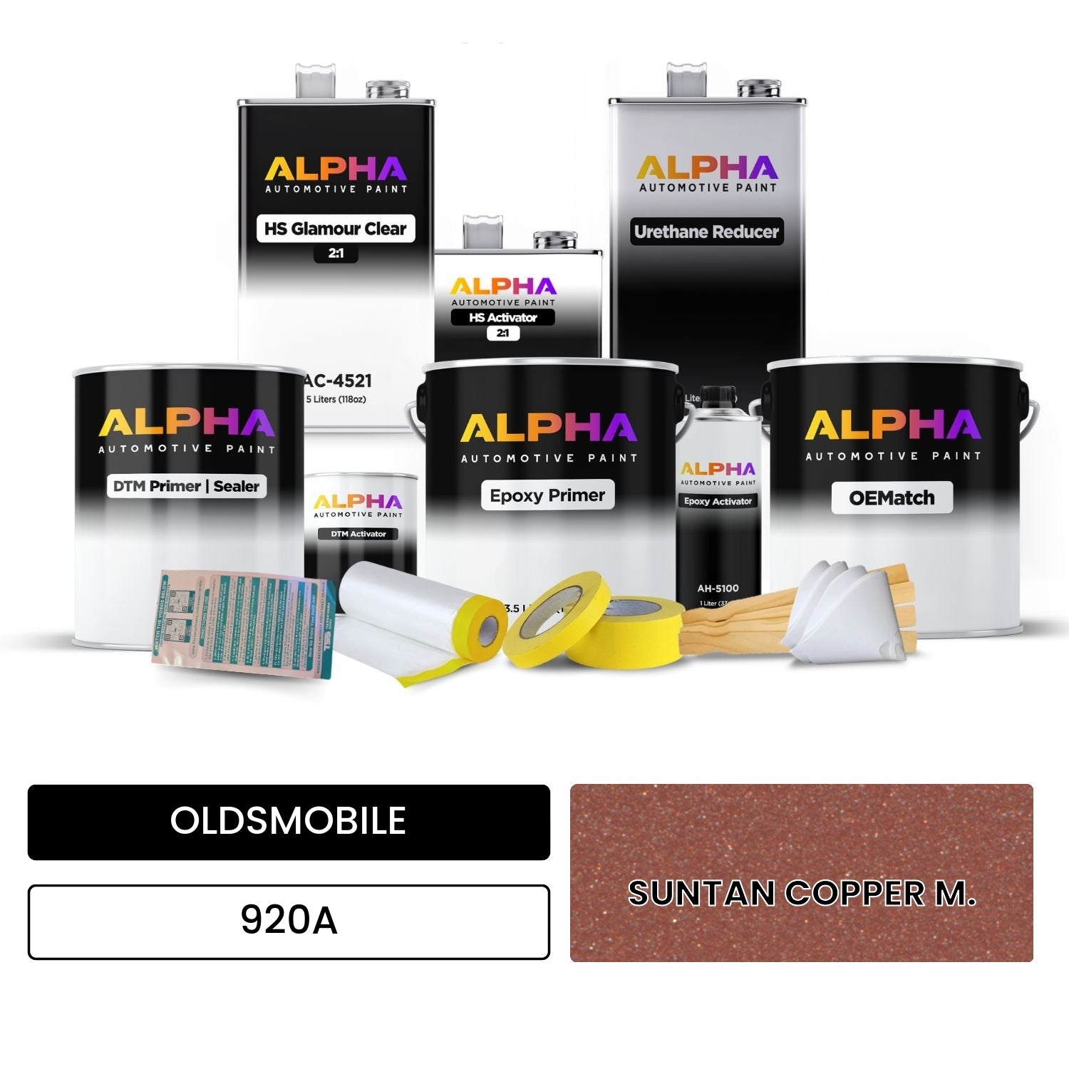OLDSMOBILE SUNTAN COPPER M. 920A OEMatch Vehicle Paint Kit