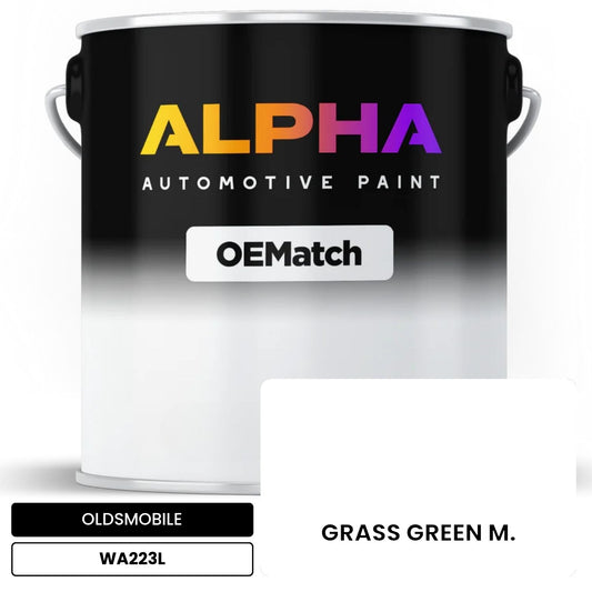 OLDSMOBILE GRASS GREEN M. WA223L OEMatch Basecoat