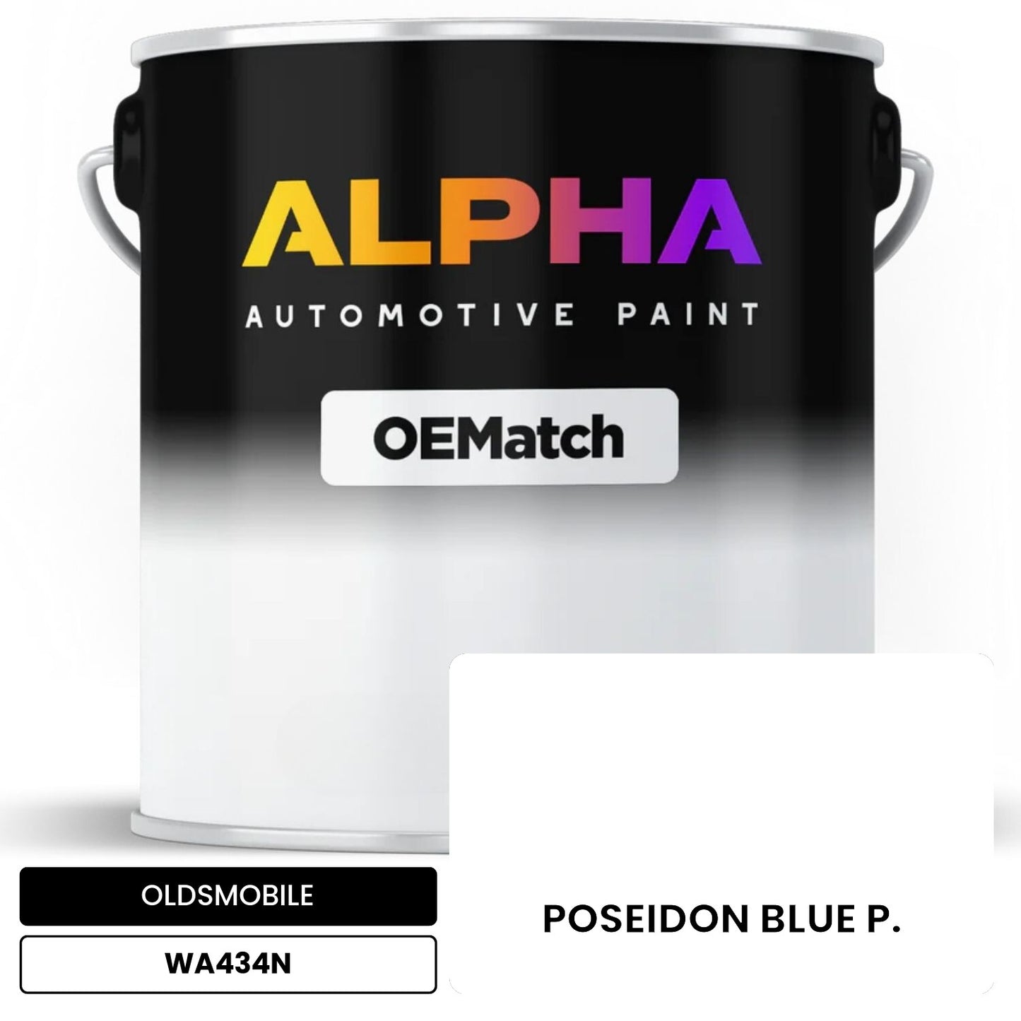 OLDSMOBILE POSEIDON BLUE P. WA434N OEMatch Basecoat