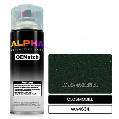 OLDSMOBILE DARK GREEN M. WA4634 | OEMatch Automotive Spraycan