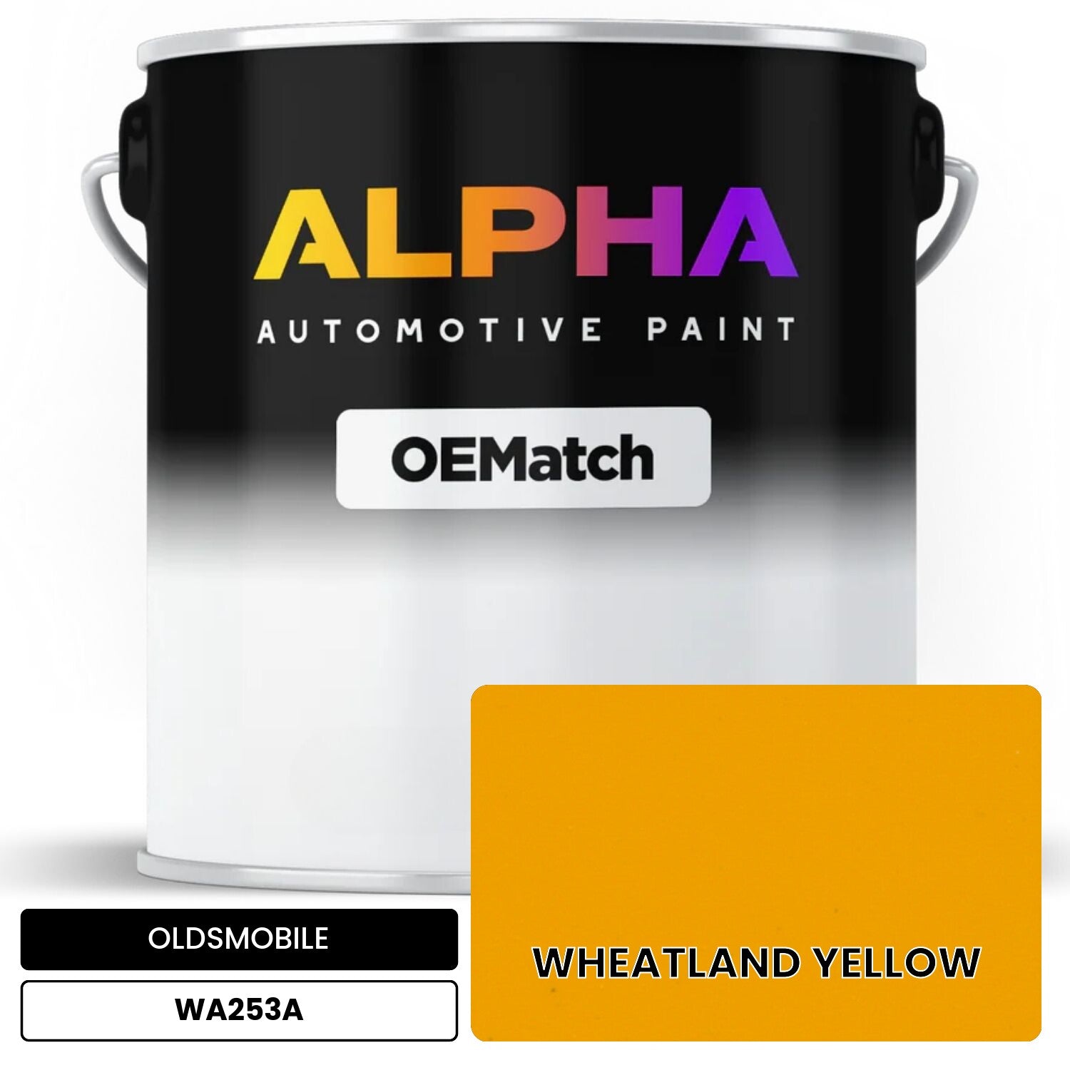 OLDSMOBILE WHEATLAND YELLOW WA253A OEMatch Basecoat