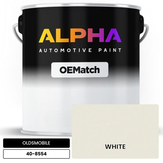 OLDSMOBILE WHITE 40-8554 OEMatch Basecoat
