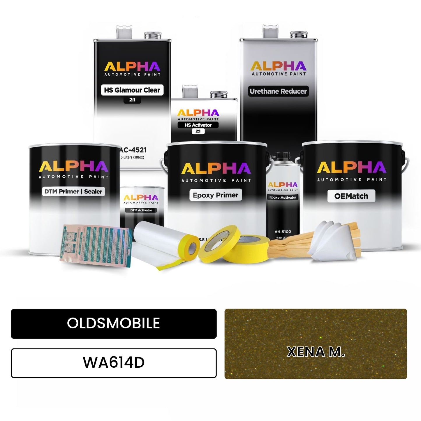 OLDSMOBILE XENA M. WA614D OEMatch Vehicle Paint Kit