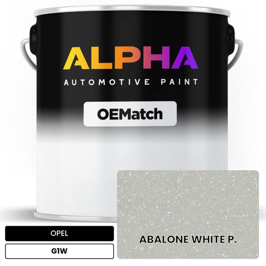 OPEL ABALONE WHITE P. G1W OEMatch Basecoat