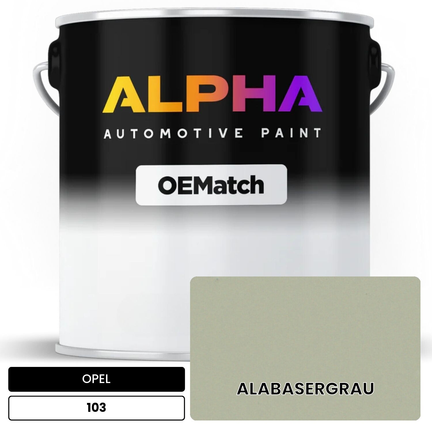 OPEL ALABASERGRAU 103 OEMatch Basecoat