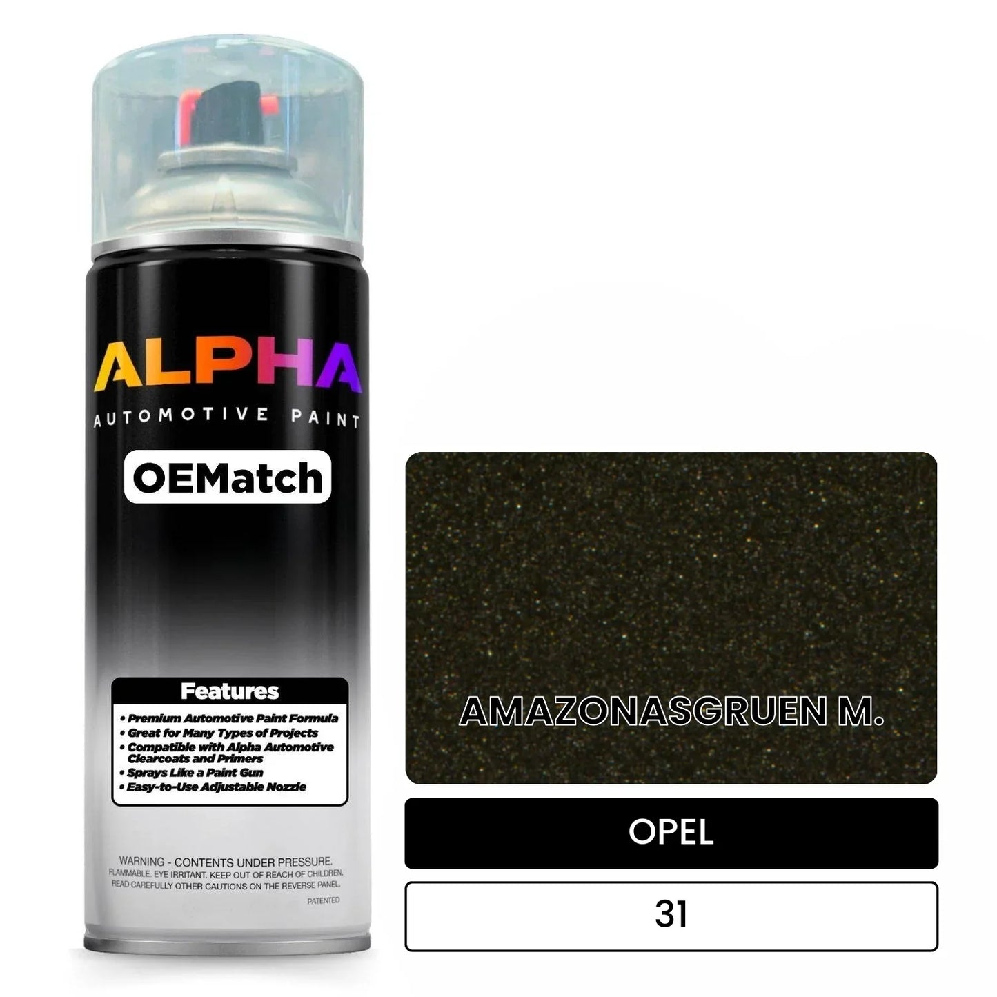 OPEL AMAZONASGRUEN M. 31 OEMatch Spraycan