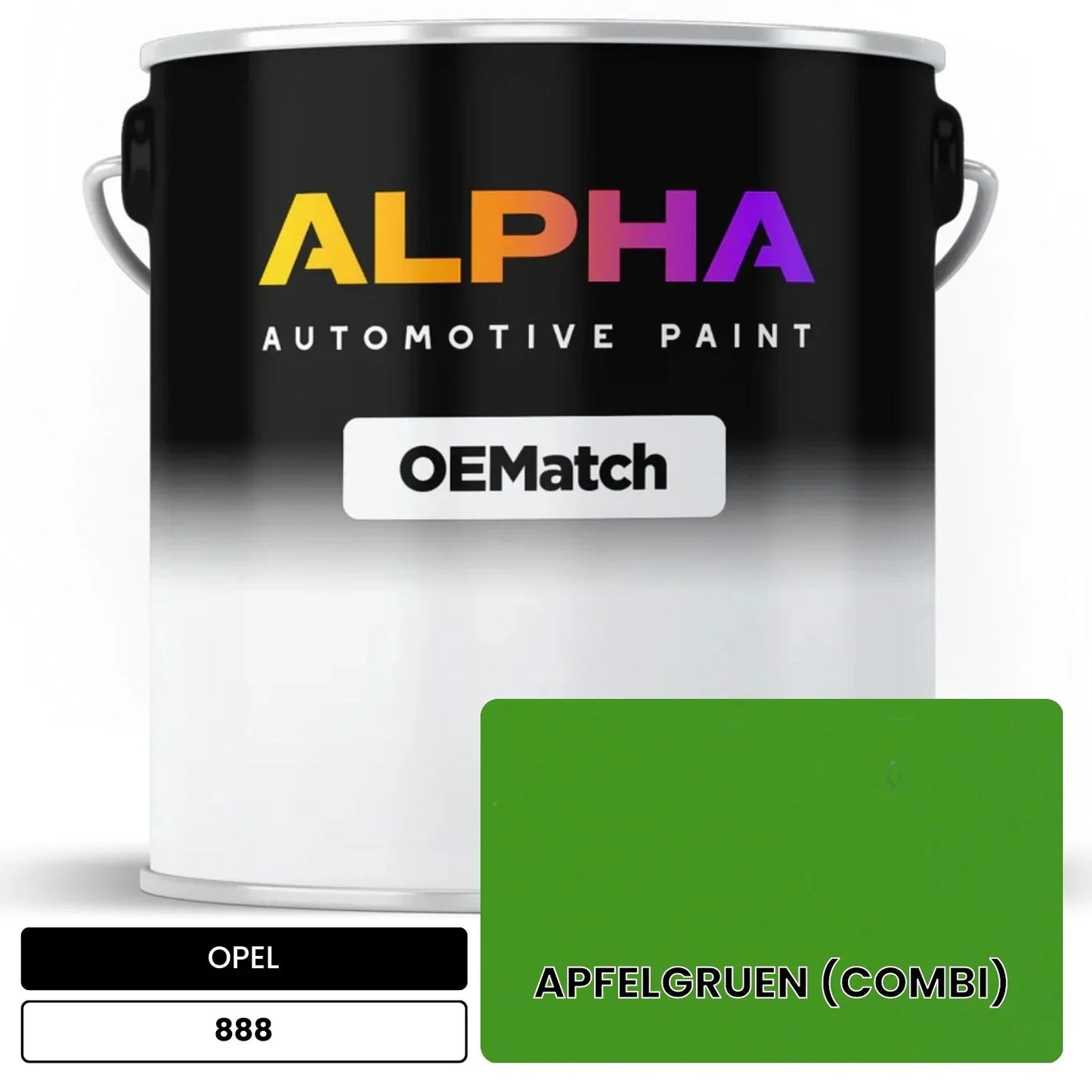 OPEL APFELGRUEN (COMBI) 888 OEMatch Basecoat