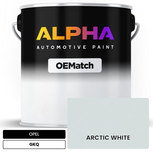 OPEL ARCTIC WHITE GKQ OEMatch Basecoat