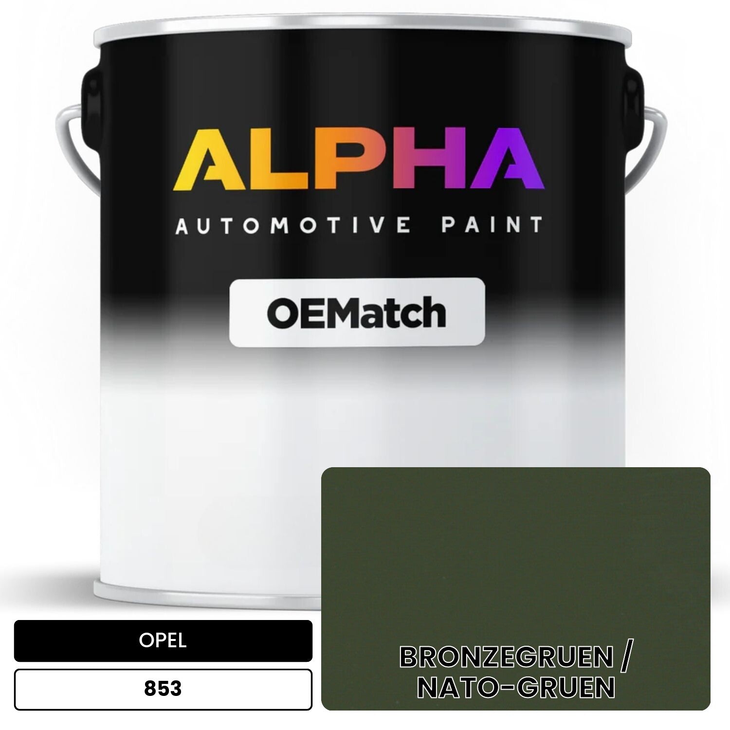 OPEL BRONZEGRUEN / NATO-GRUEN 853 OEMatch Basecoat