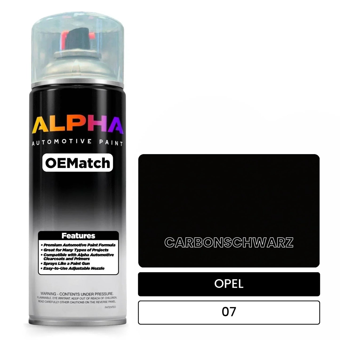 OPEL CARBONSCHWARZ 07 OEMatch Spraycan