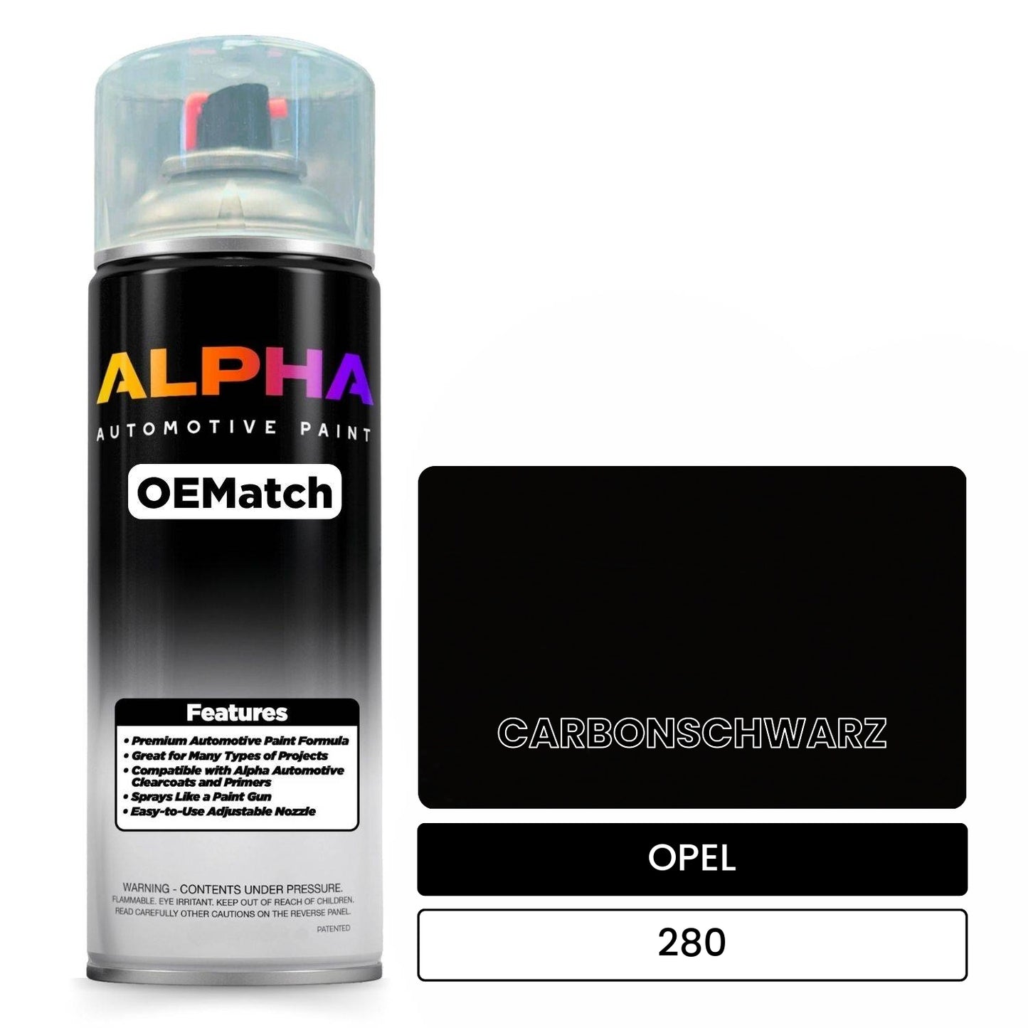 OPEL CARBONSCHWARZ 280 OEMatch Spraycan
