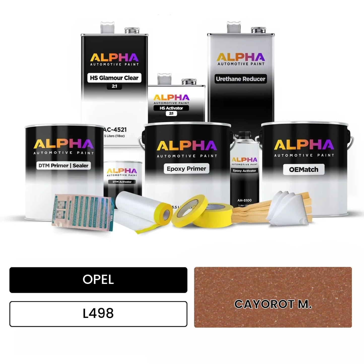 OPEL CAYOROT M. L498 OEMatch Vehicle Paint Kit
