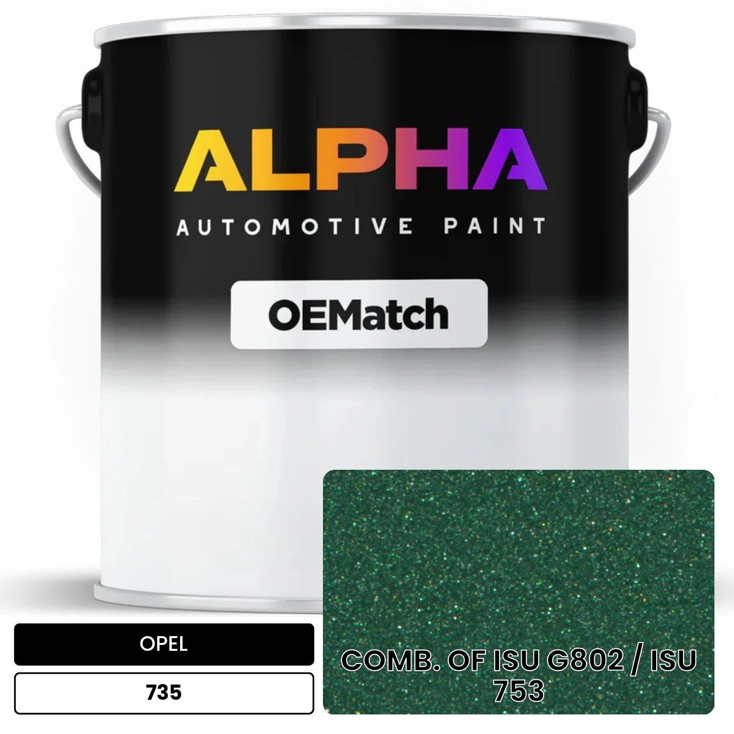 OPEL COMB. OF ISU G802 / ISU 753 735 OEMatch Basecoat
