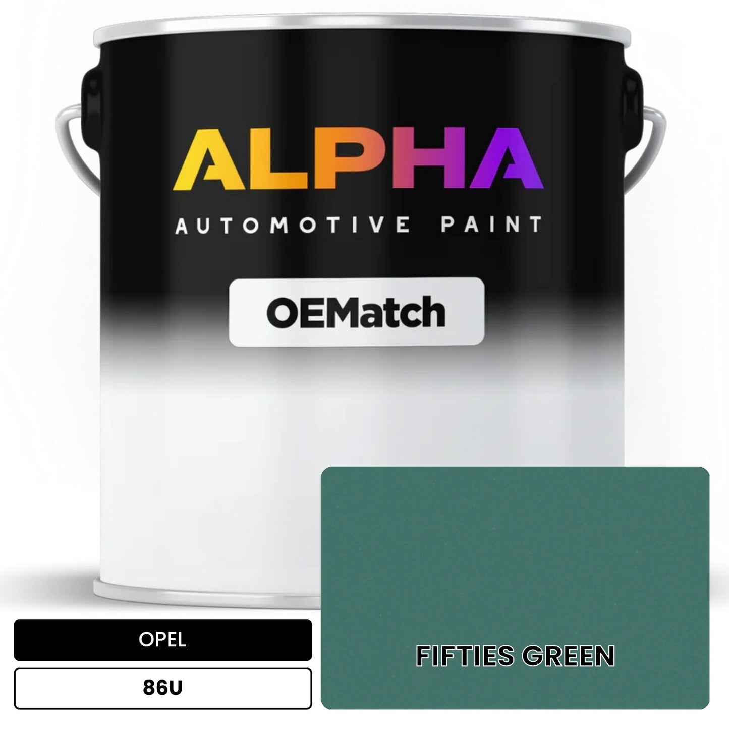 OPEL FIFTIES GREEN 86U OEMatch Basecoat