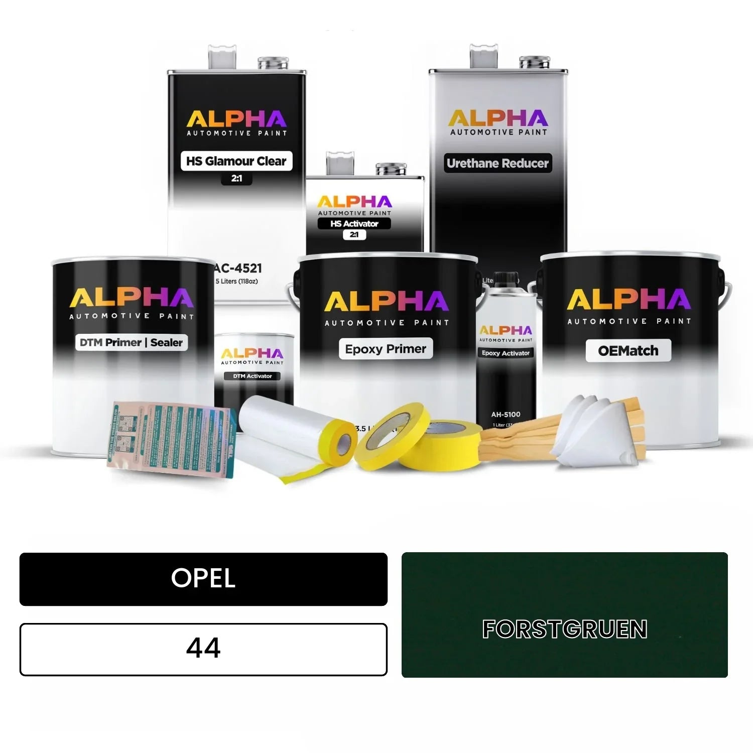 OPEL FORSTGRUEN 44 OEMatch Vehicle Paint Kit