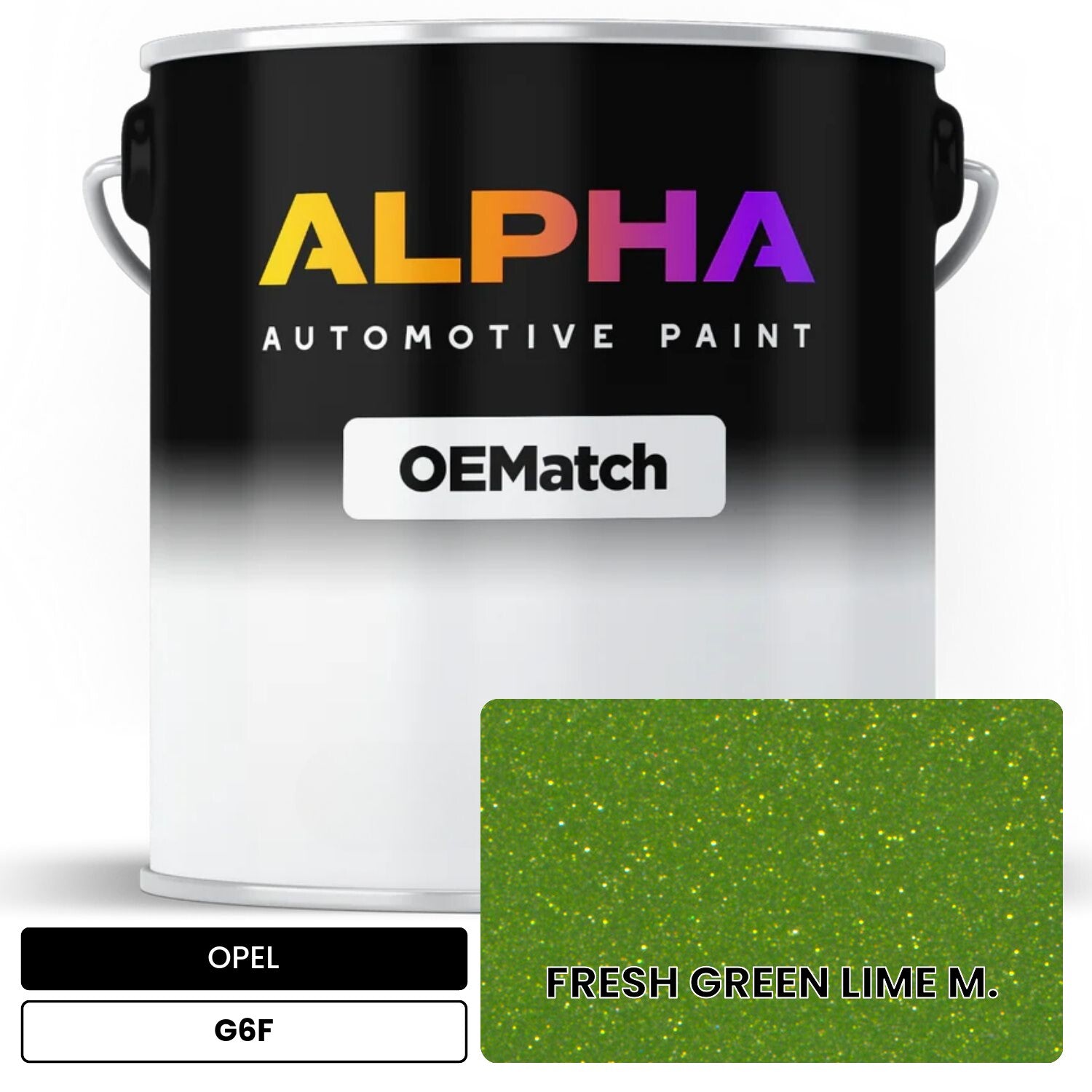 OPEL FRESH GREEN LIME M. G6F OEMatch Basecoat