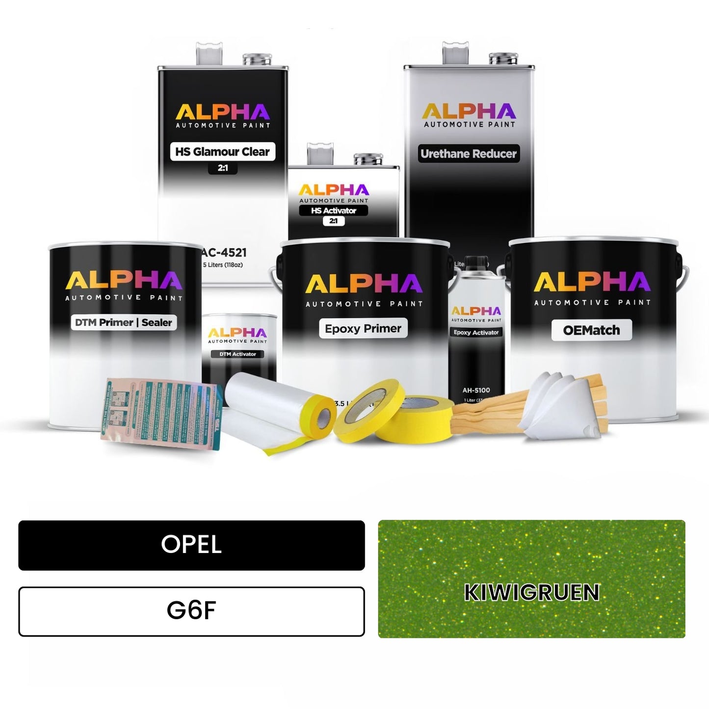 OPEL KIWIGRUEN G6F OEMatch Vehicle Paint Kit