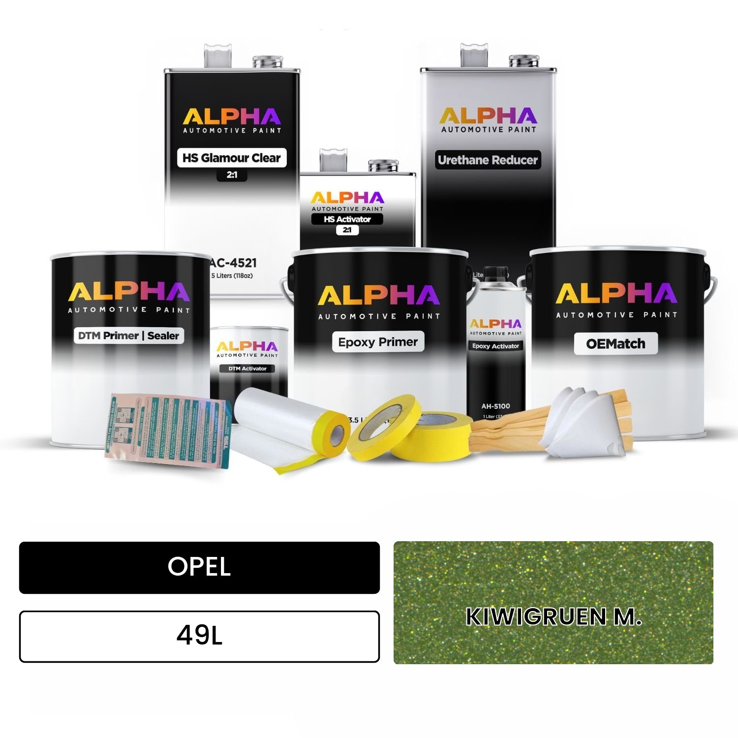 OPEL KIWIGRUEN M. 49L OEMatch Vehicle Paint Kit