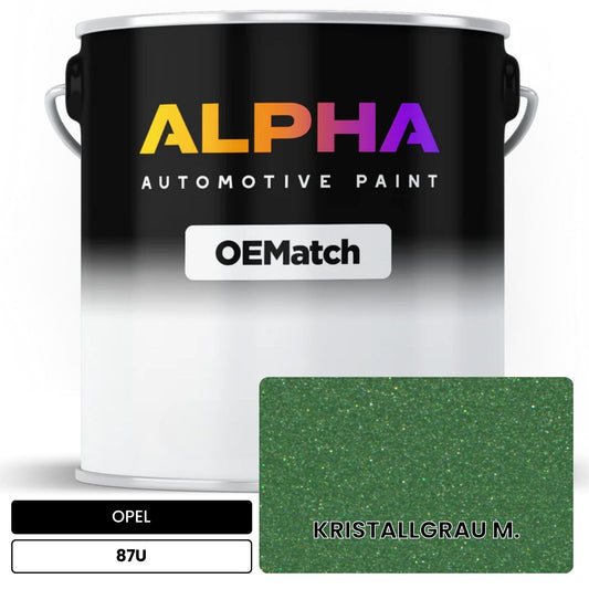 OPEL KRISTALLGRAU M. 87U OEMatch Basecoat