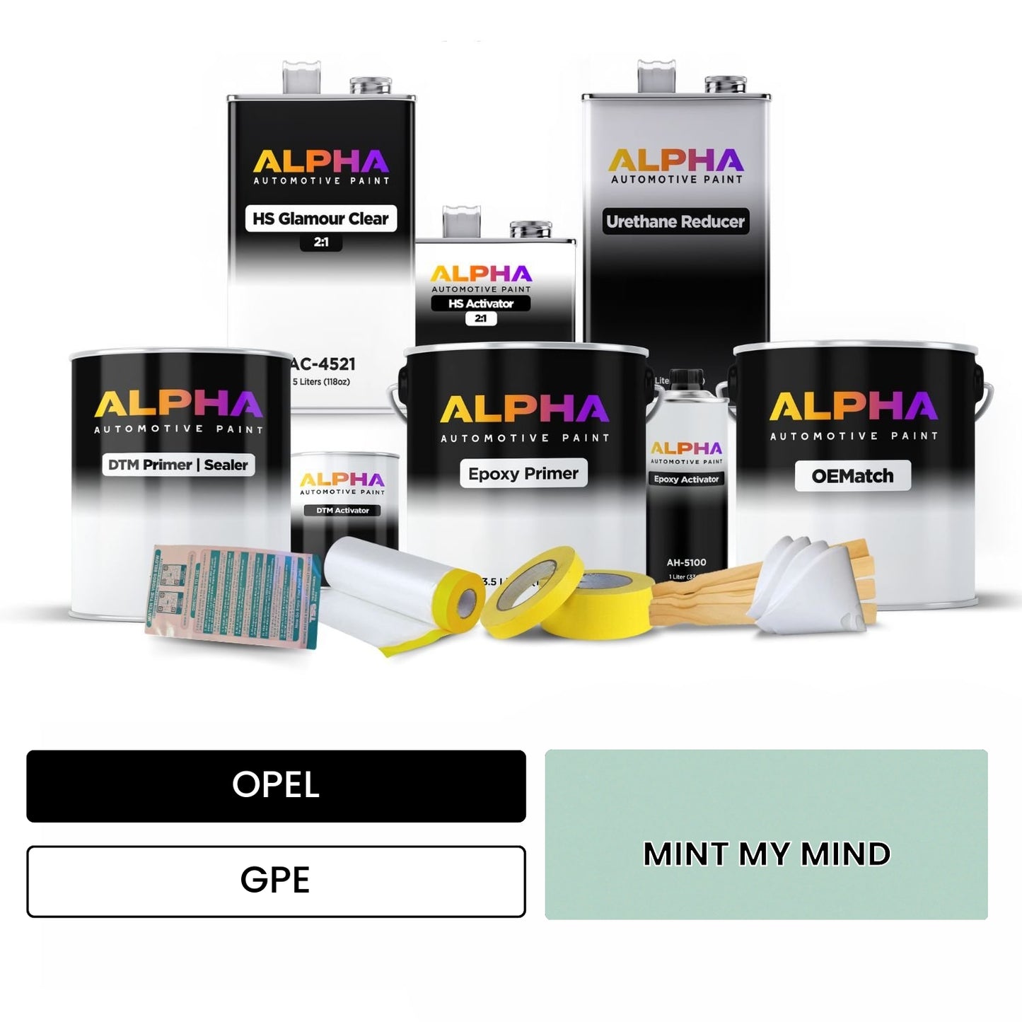 OPEL MINT MY MIND GPE OEMatch Vehicle Paint Kit