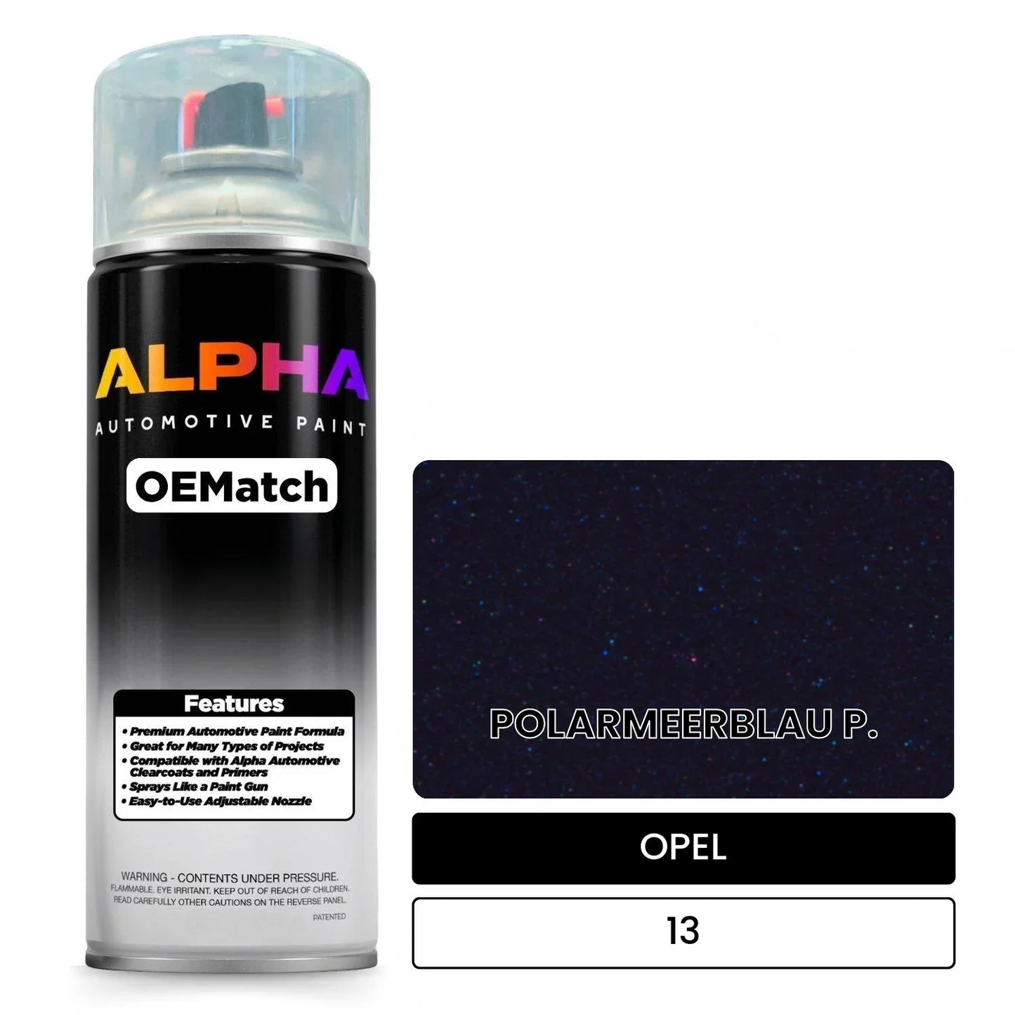 OPEL POLARMEERBLAU P. 13 OEMatch Spraycan