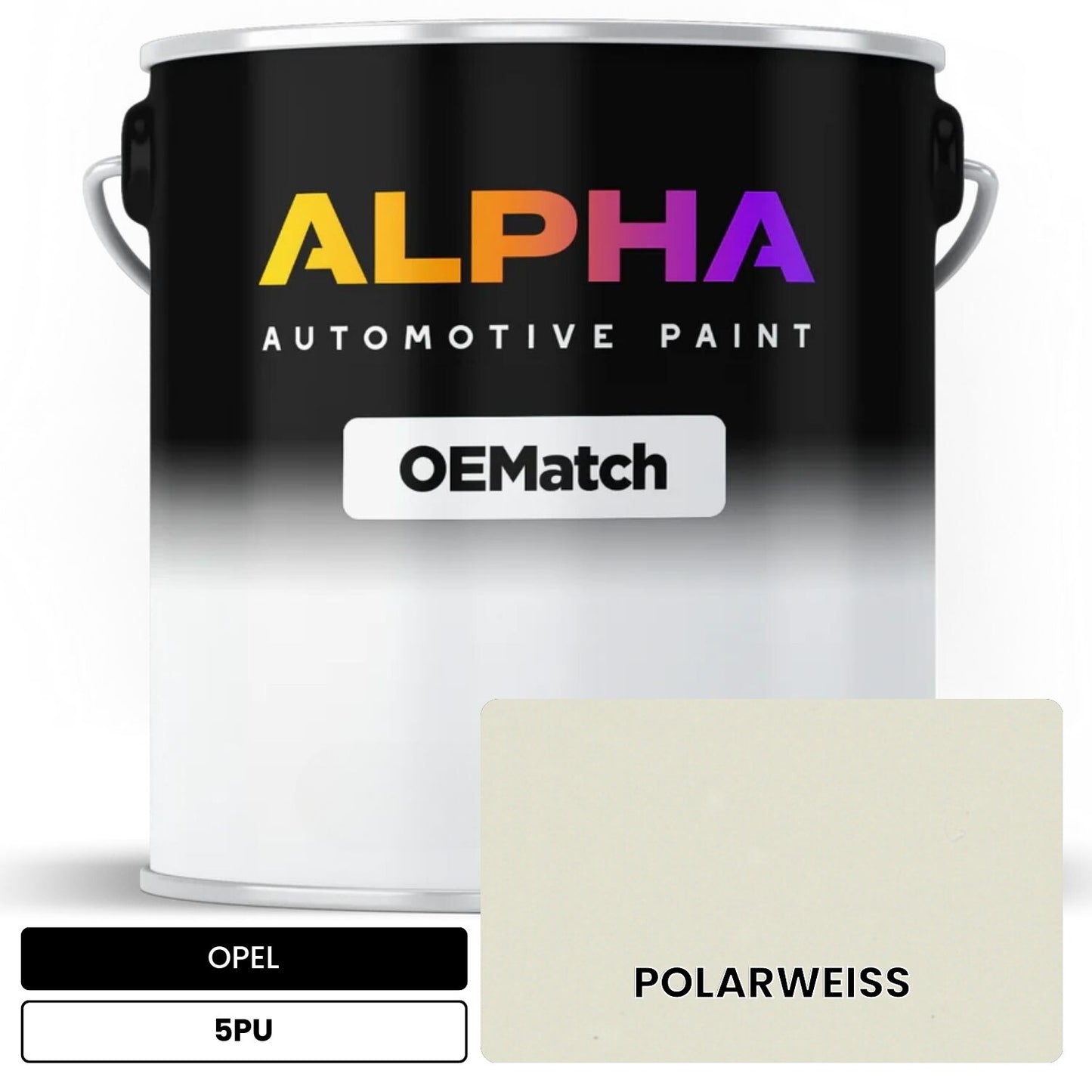 OPEL POLARWEISS 5PU OEMatch Basecoat