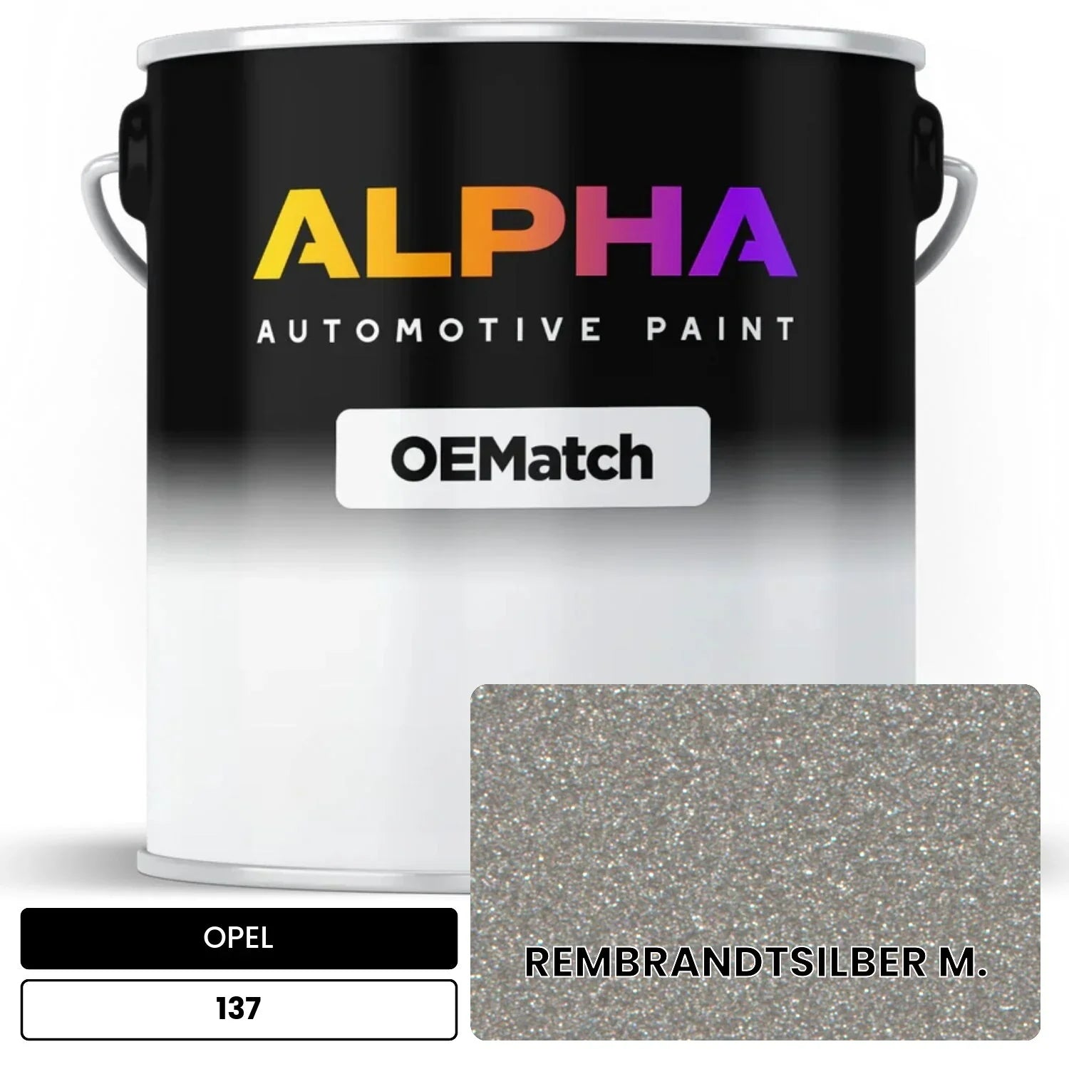 OPEL REMBRANDTSILBER M. 137 OEMatch Basecoat