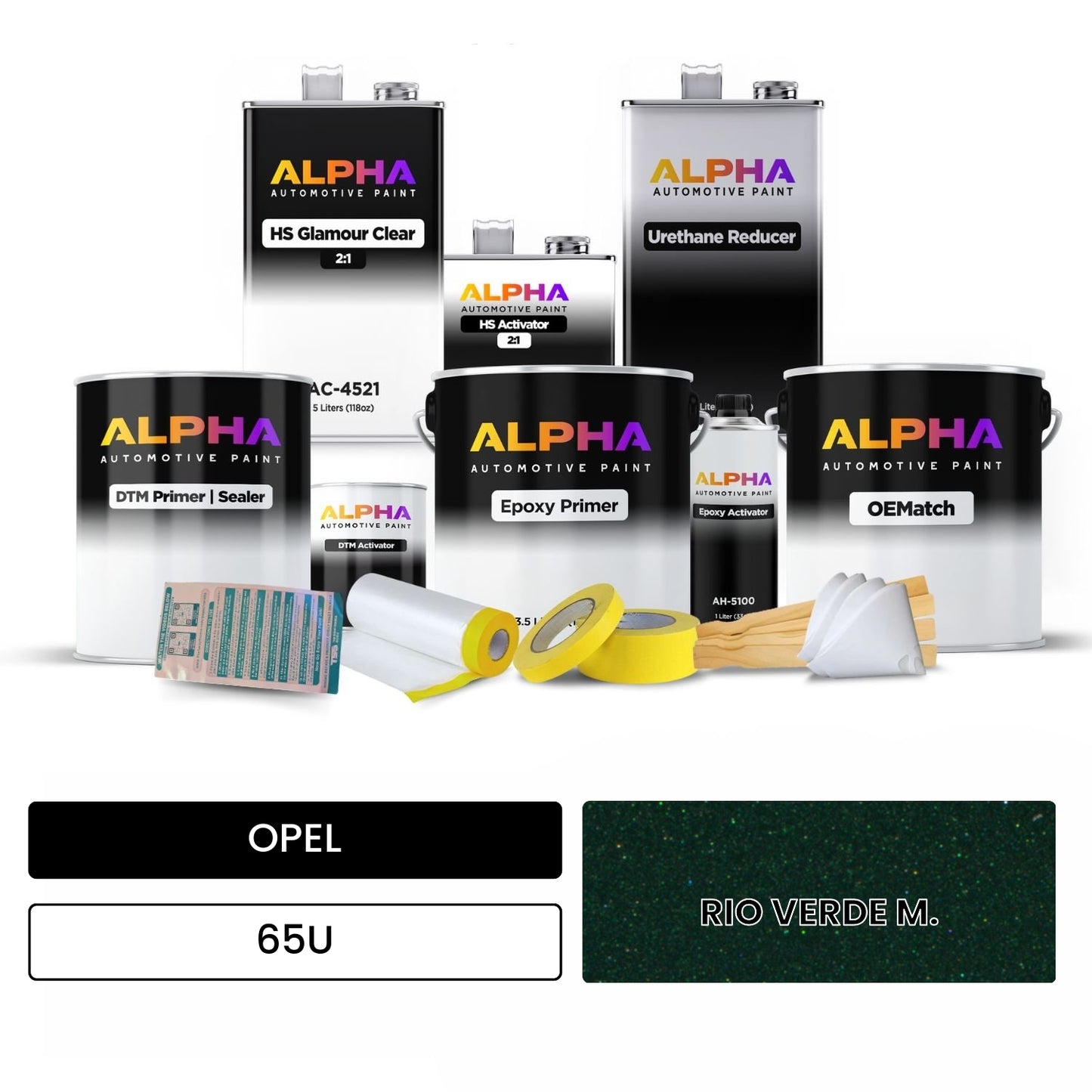 OPEL RIO VERDE M. 65U OEMatch Vehicle Paint Kit