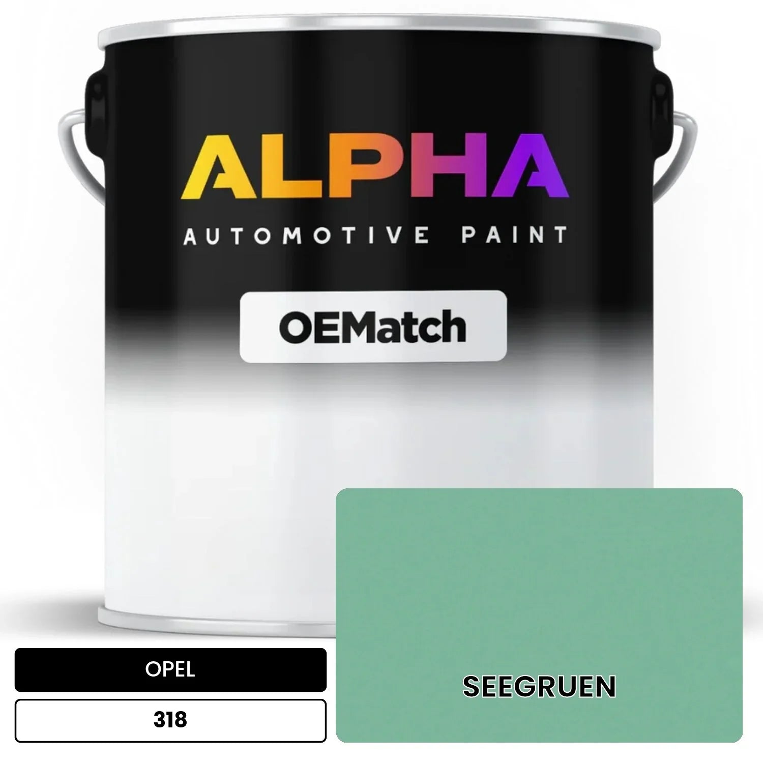 OPEL SEEGRUEN 318 OEMatch Basecoat